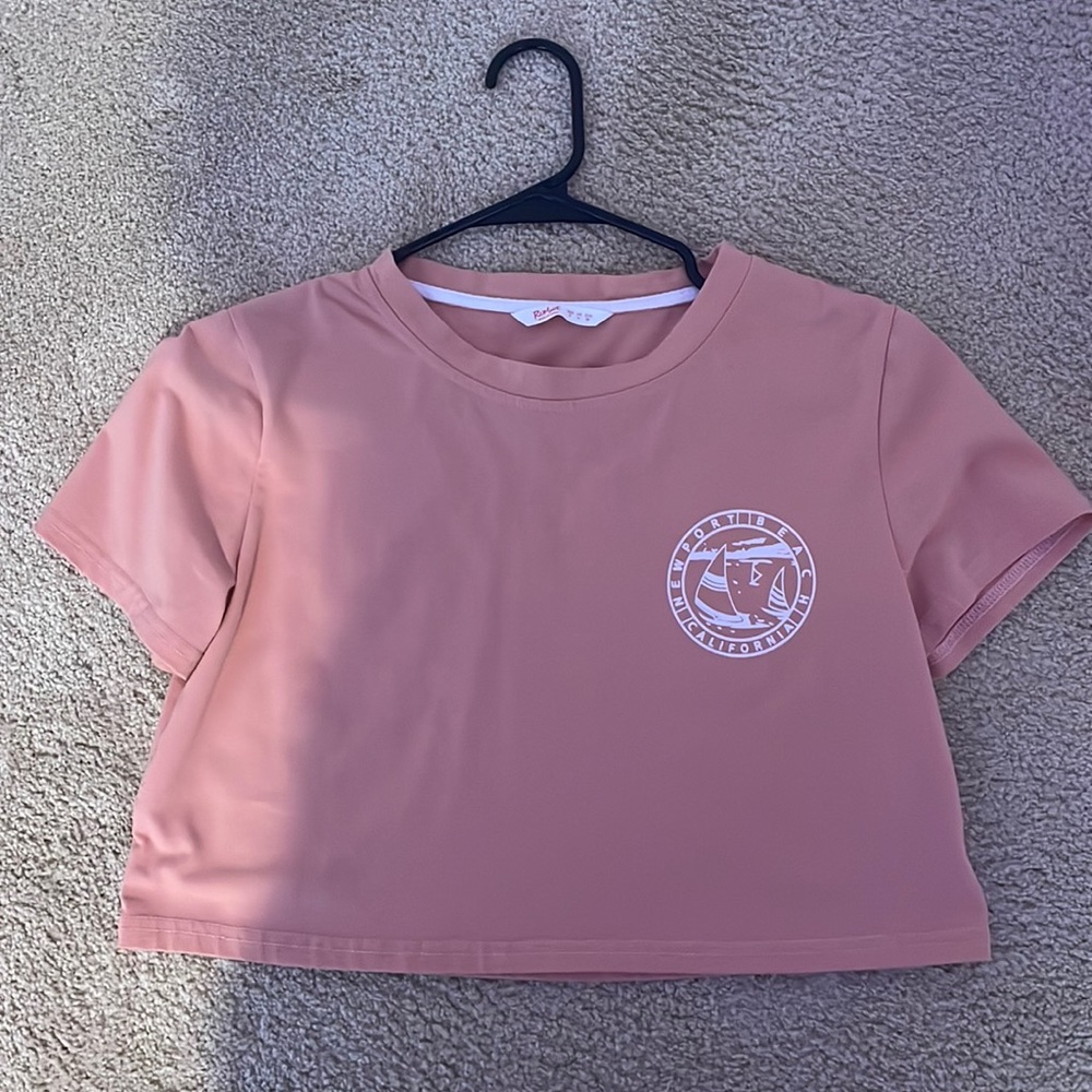 Romwe cropped t shirt
